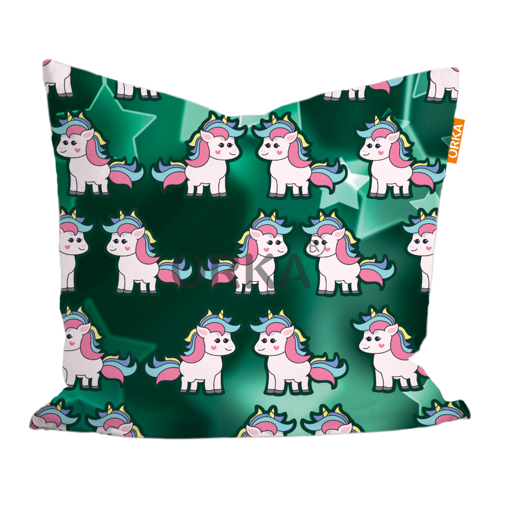 ORKA Kids Digital Printed Cushion Pony Theme  