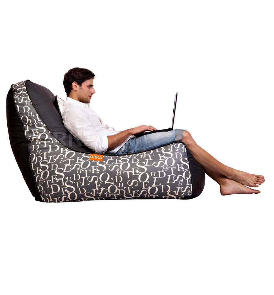 Orka Digital Printed Jumbled Alphabets Theme Video Rocker Lounger With Headrest   Standard  Cover Only 