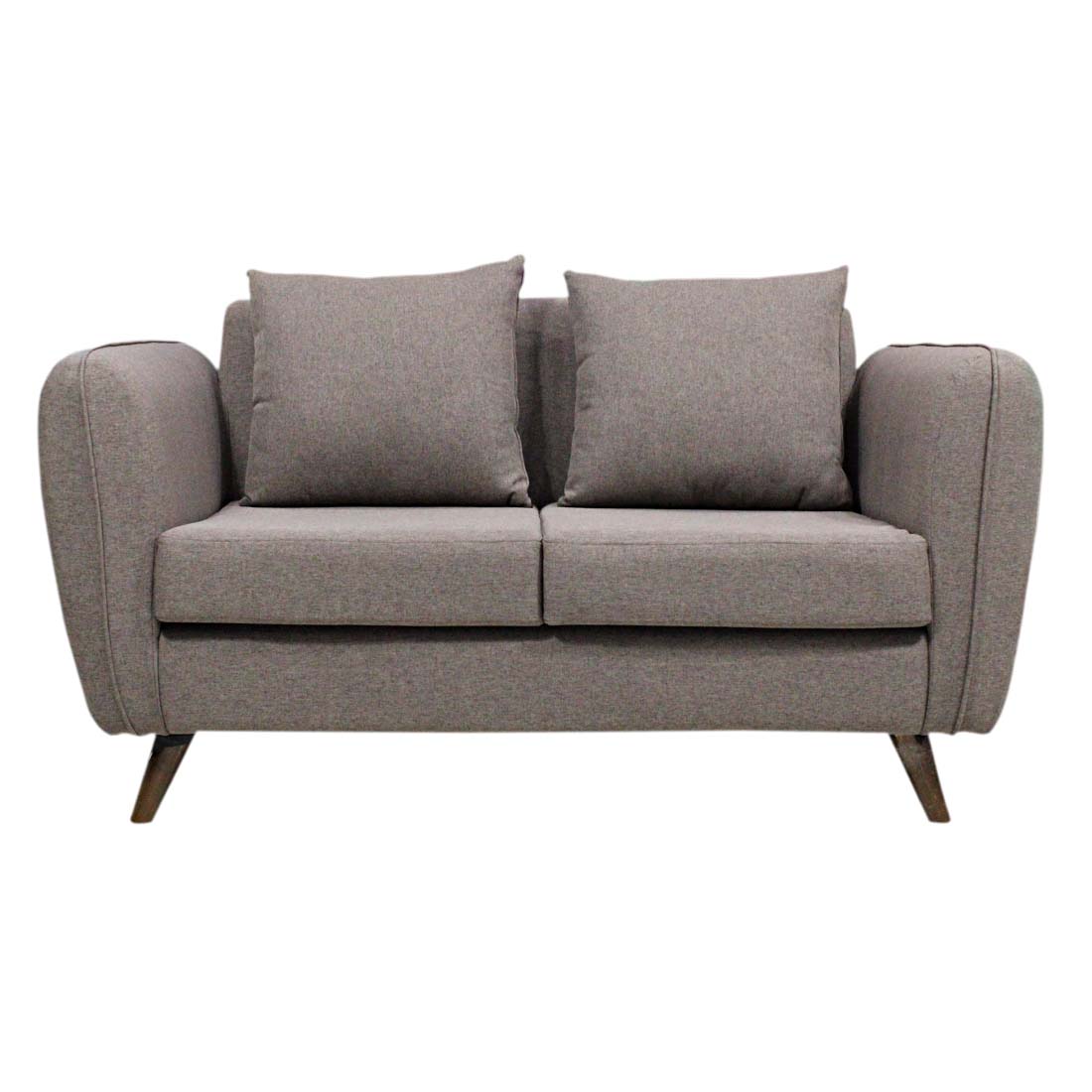 PRIMROSE Jessica Polyester 2 Seater Sofa-Grey  