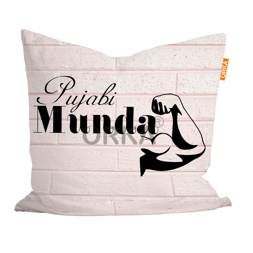 ORKA Punjabi Theme Digital Printed Cushion 15  