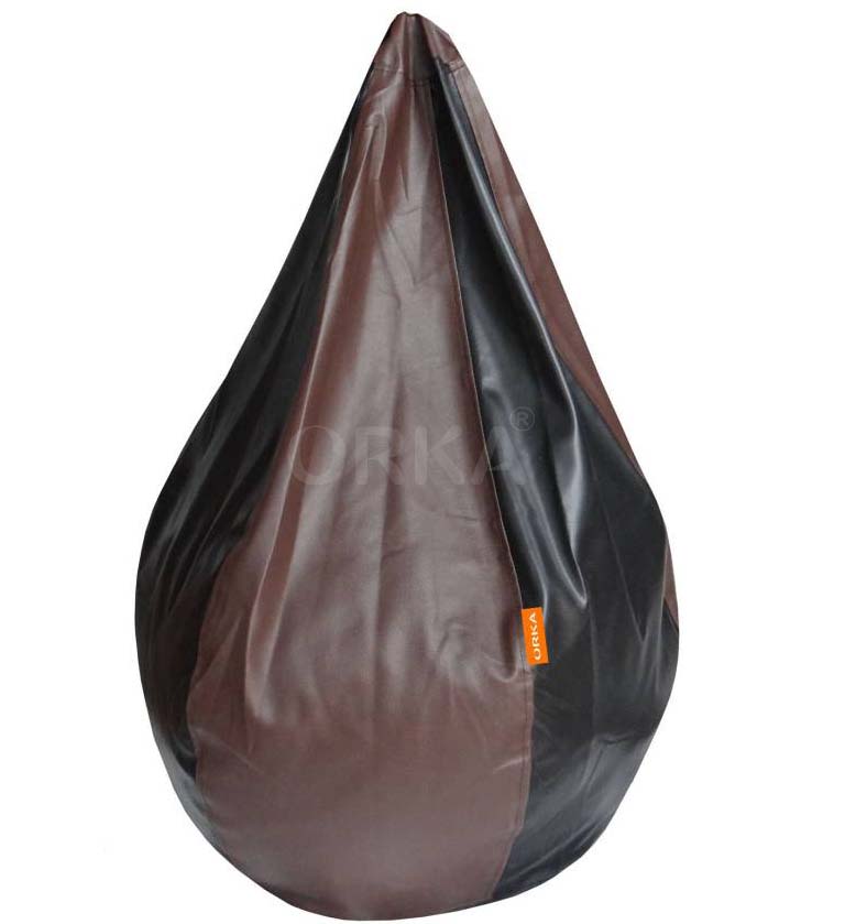 Orka Classic Black Brown Bean Bag  