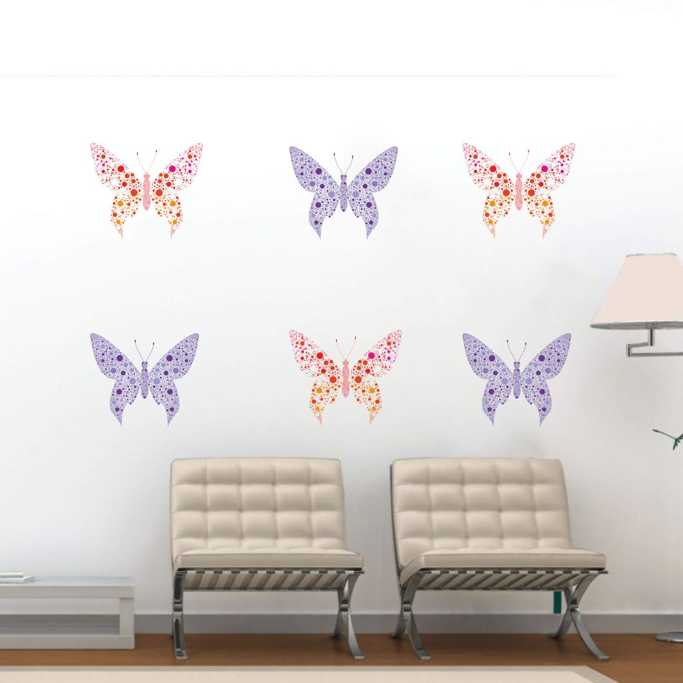 ORKA Butterfly Theme Wall Decal Sticker 29   XXL 
