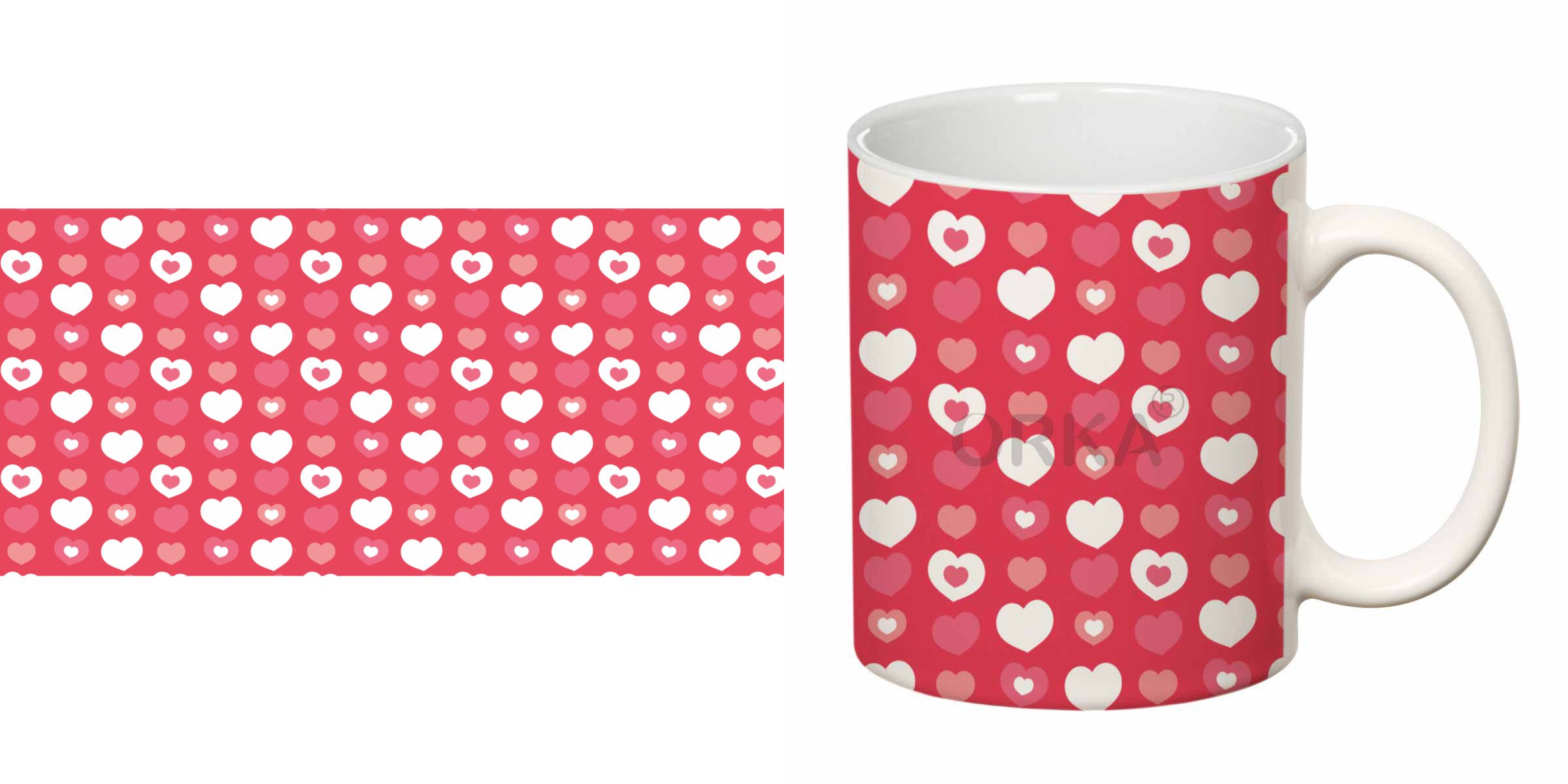 ORKA<sup>®</SUP> Heart Theme Coffee Mug   
