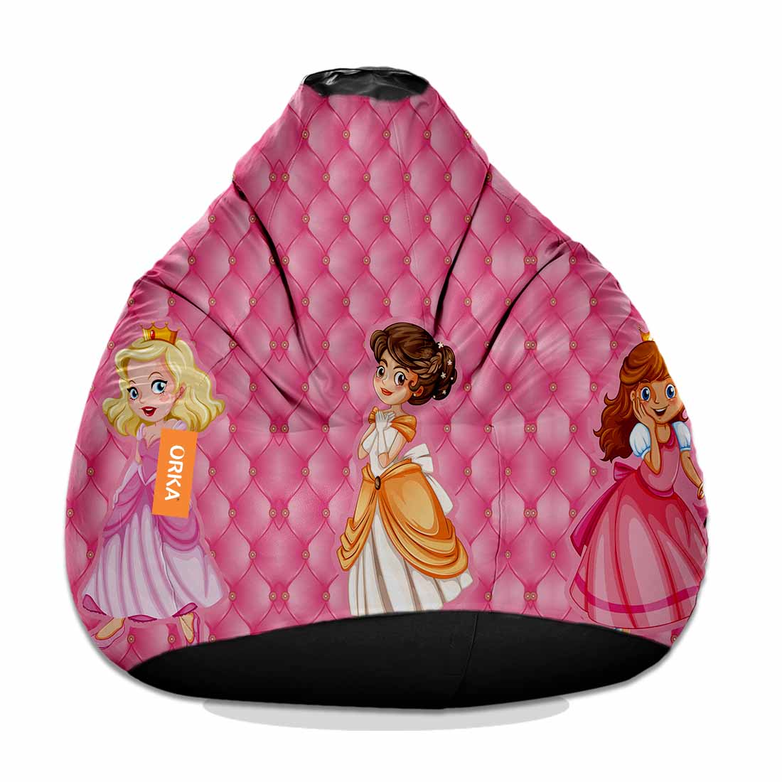 ORKA®Digital Printed Princess Theme Bean Bag 5   XXL  Cover Only 