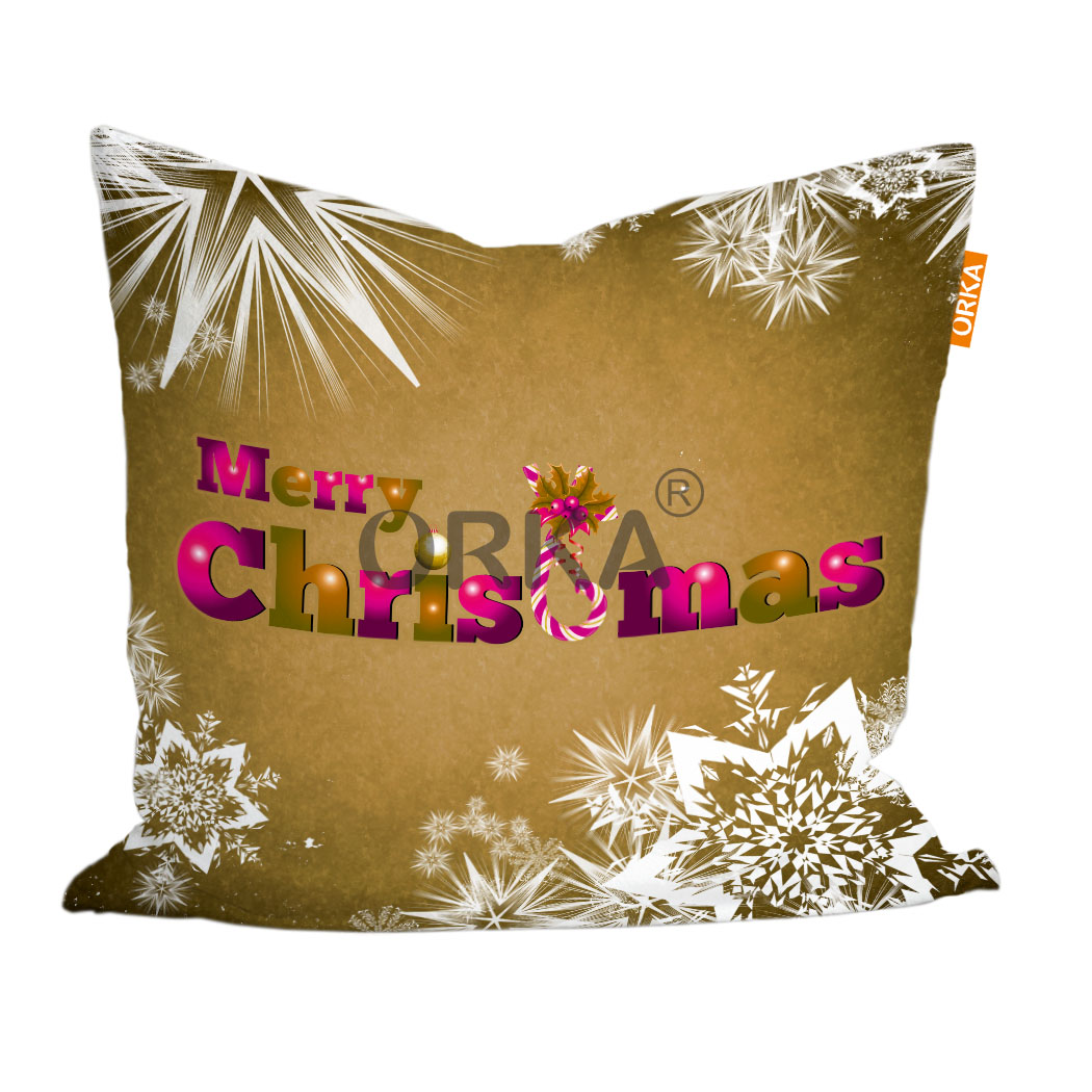 ORKA Digital Printed Christmas Cushion 32 16" X 16" Cover Only