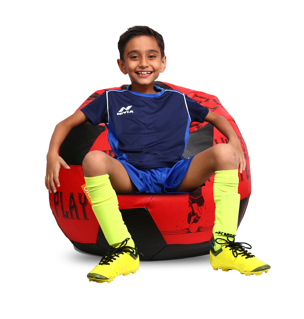 ORKA KIDS SPORTS22 BEAN BAG WITH PUFFY Multicolor Bean Bag Cover 