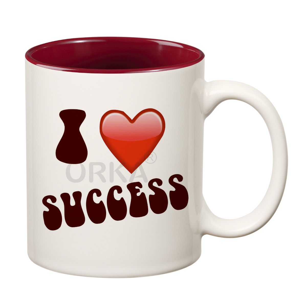 ORKA Coffee Mug Quotes Printed( I Love Success) Theme 11 Oz   