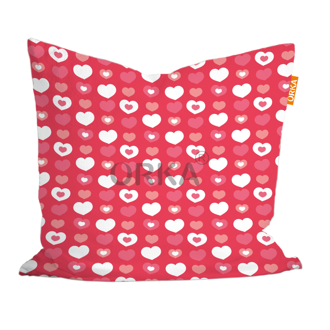 ORKA Valentine Theme Digital Printed Cushion 7 14"x14" Cover Only