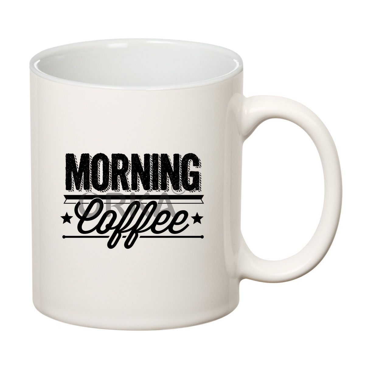 ORKA Coffee Mug Quotes Printed(Morning Coffee) Theme 11 Oz   