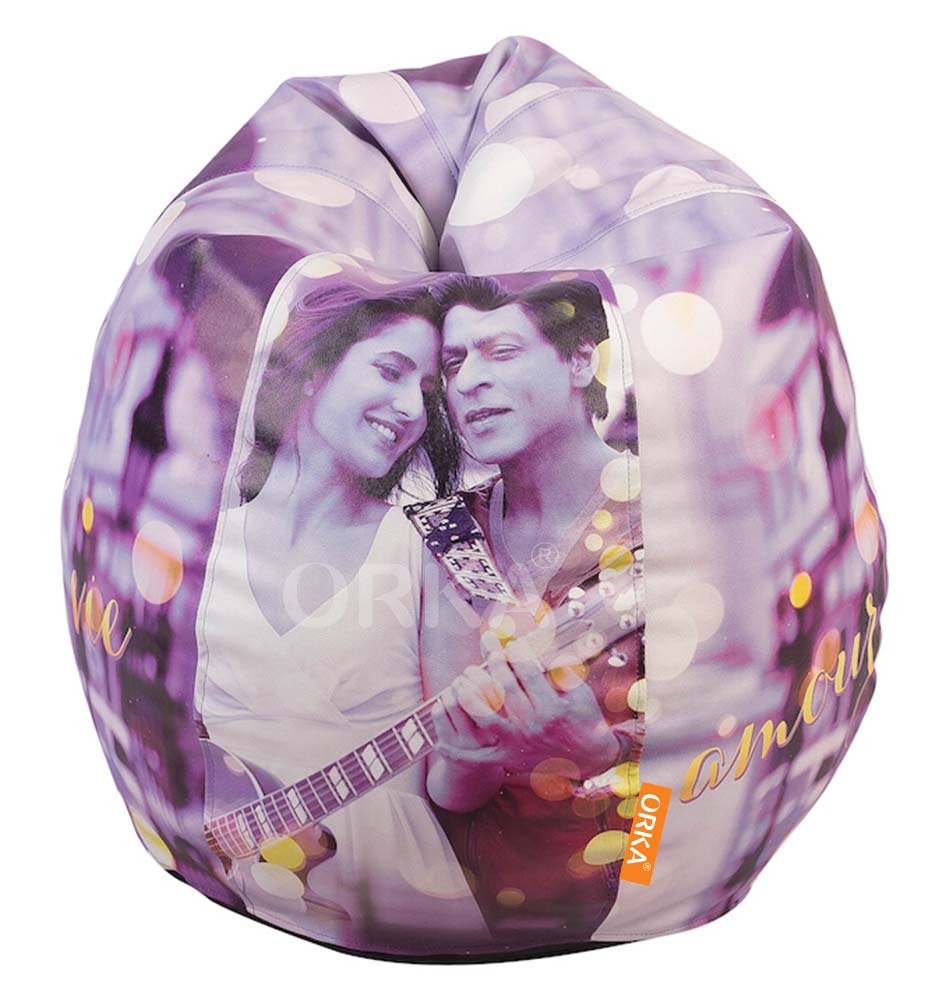 Orka Digital Printed Purple Bean Bag JBTHJ Bollywood Theme  