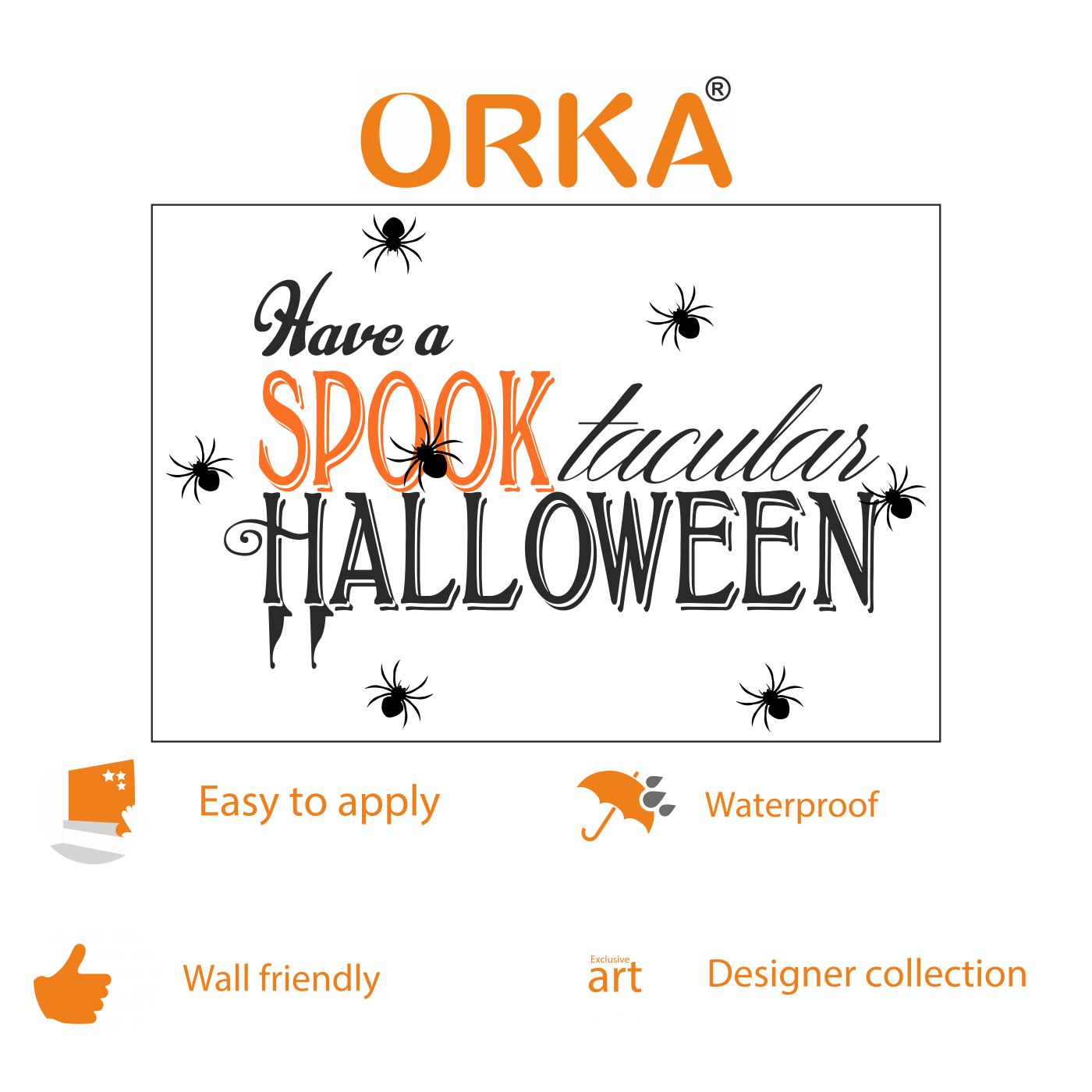 ORKA Halloween Wall Decal Sticker 10  