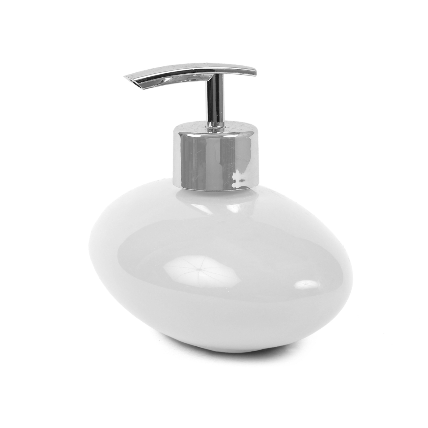ORKA HOME Oval Soap Dispenser - White  