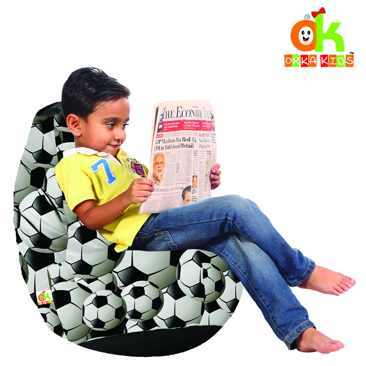 ORKA Kids Digital Printer Sports11 Bean Bag  