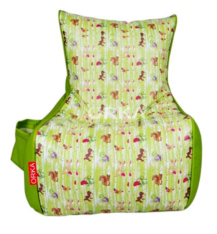 ORKA Digital Printed Purple Turtle Bean Chair Animals Green Theme   XXL  Cover Only 