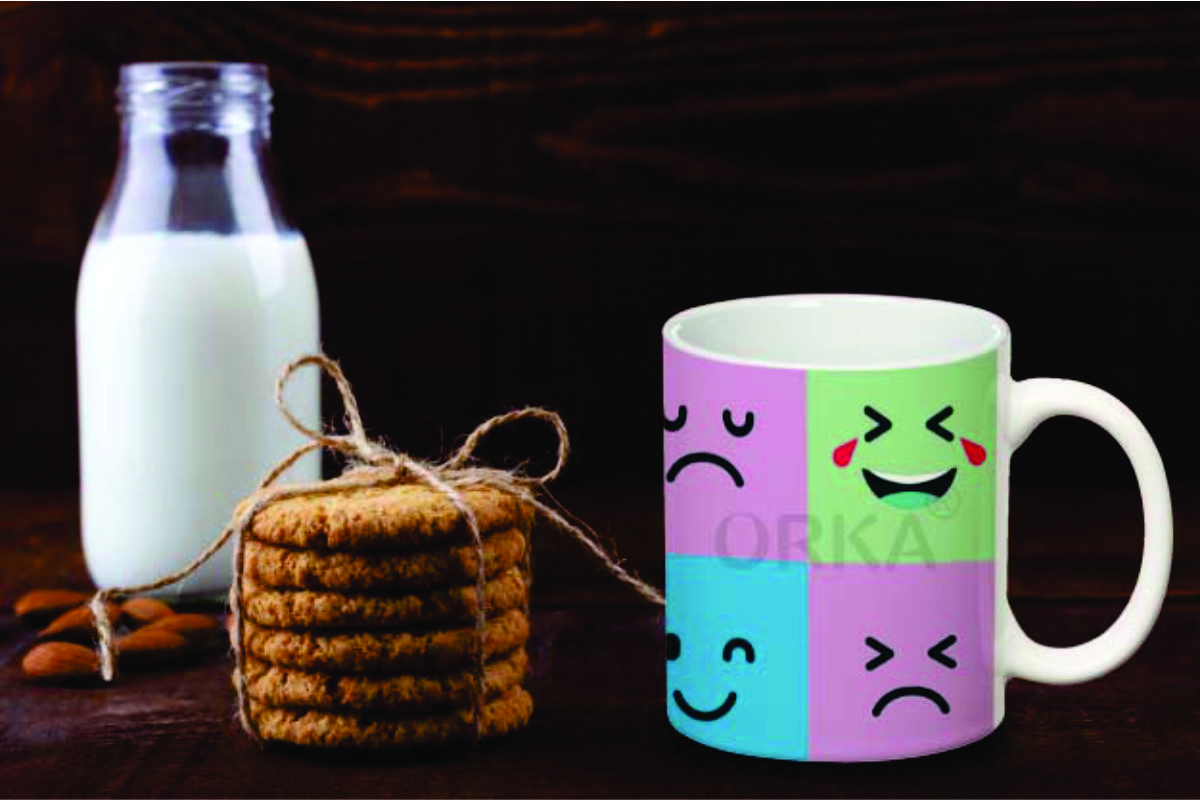 ORKA Coffee Mug(funny Face) Theme 11 Oz   