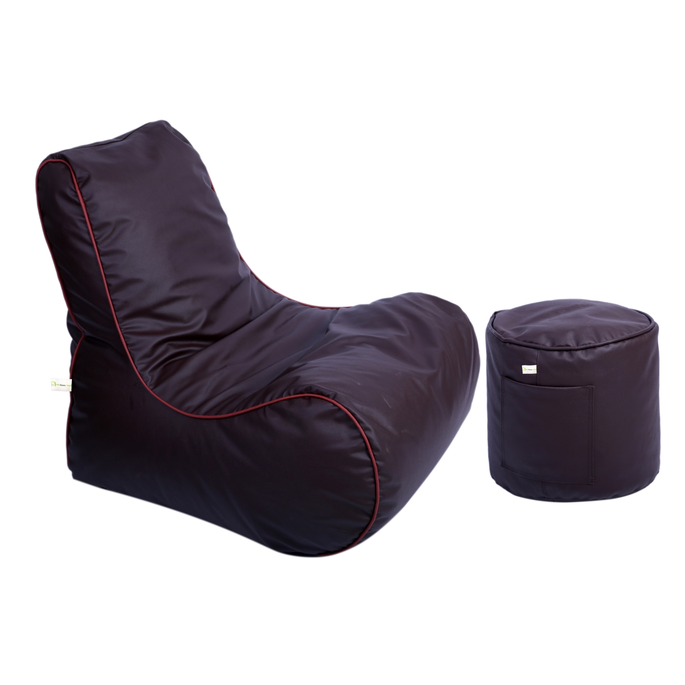 Can Bean Bags Curve Lounger Brown   XXXL  Cover Only 
