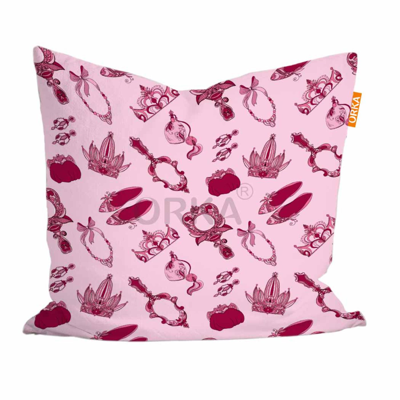 ORKA Princess Theme Digital Printed Cushion 1 14"x14" Cover Only