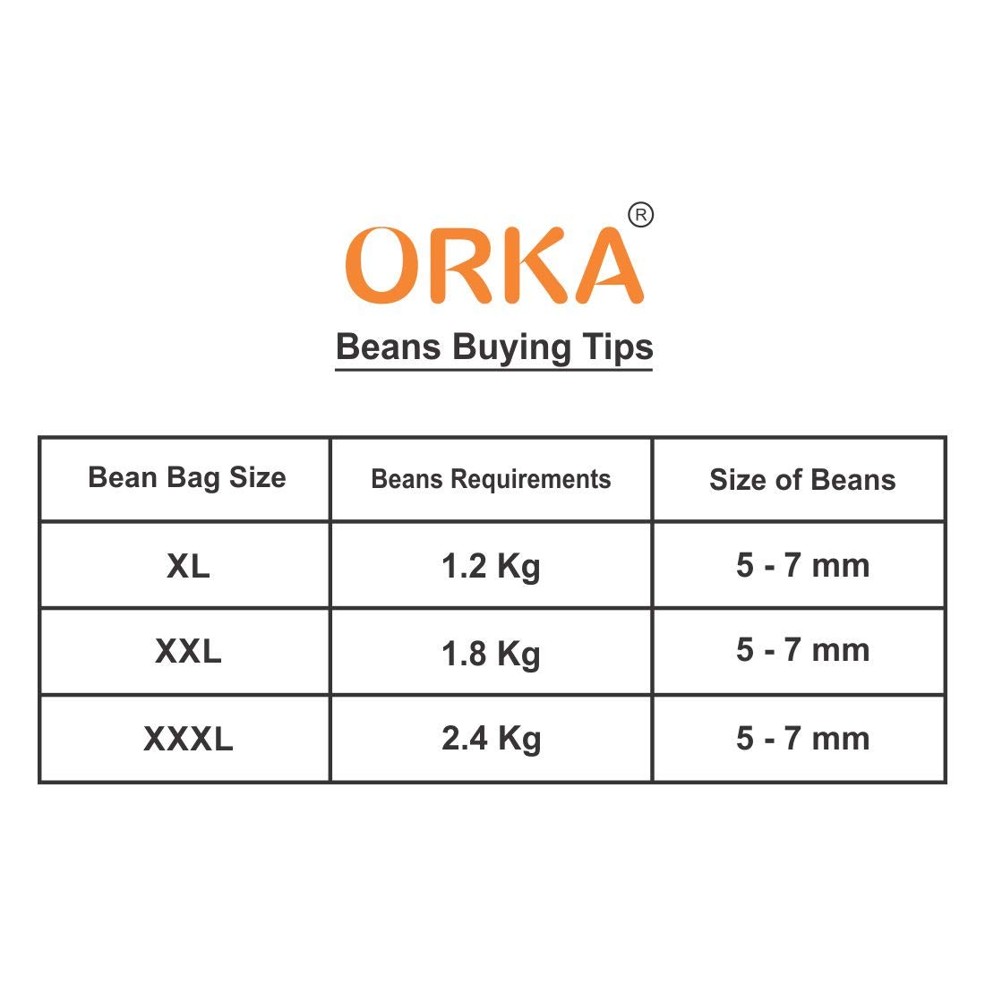 ORKA Back To School Digital Printed Multicolor Kids Bean Bag  