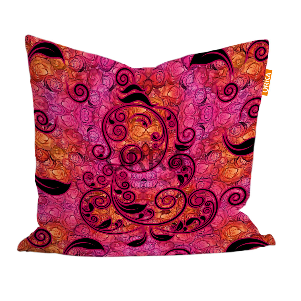 ORKA Digital Printed Diwali Cushion 14  X 14 Cover Only