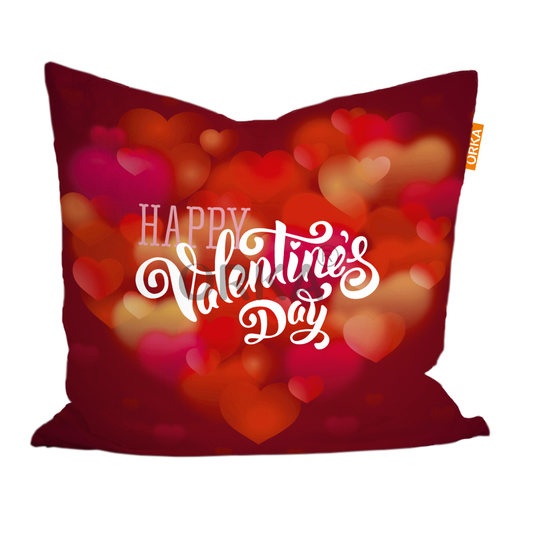 ORKA Valentine Theme Digital Printed Cushion 10  