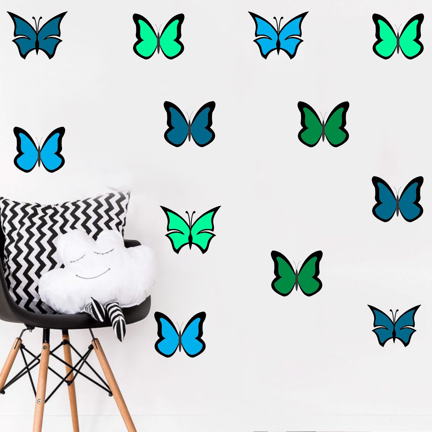 ORKA Butterfly Theme Wall Decal Sticker 28  