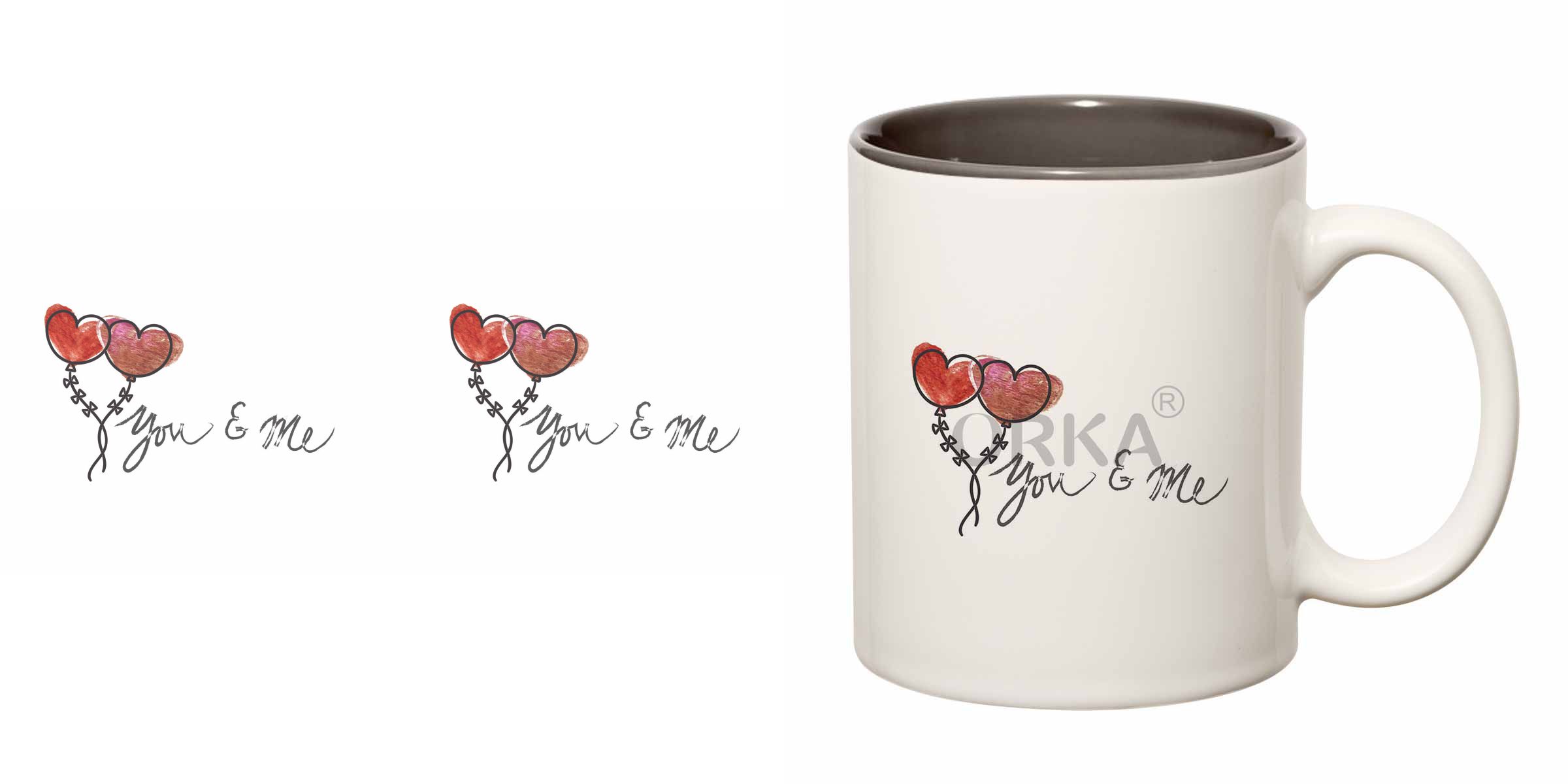 ORKA<sup>®</sup> You & Me Theme  Coffee Mug  