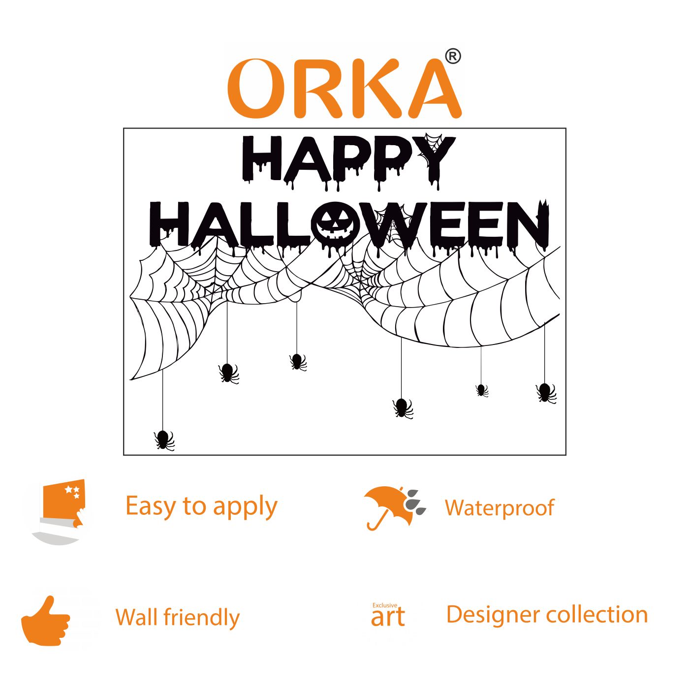 ORKA Halloween Wall Decal Sticker 21  