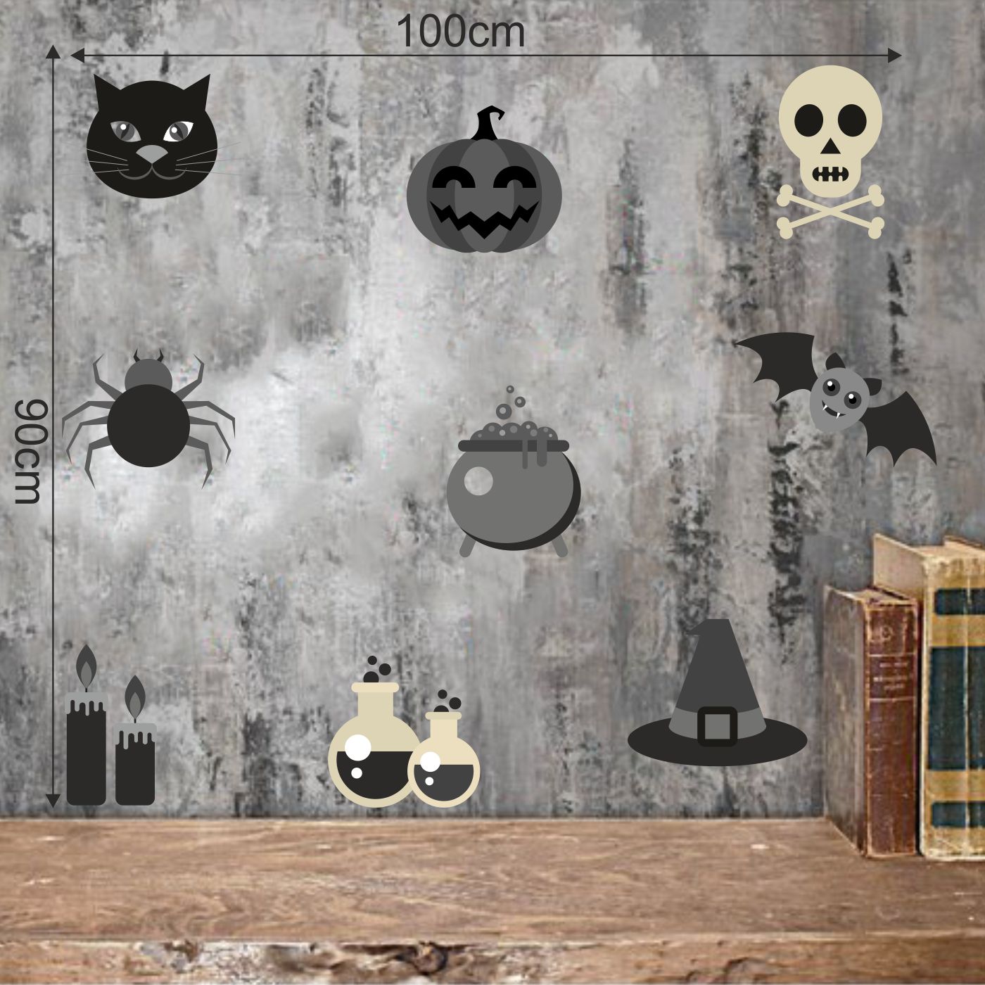 ORKA Halloween Wall Decal Sticker 7  