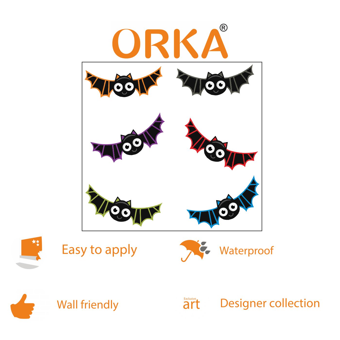 ORKA Halloween Wall Decal Sticker 18  