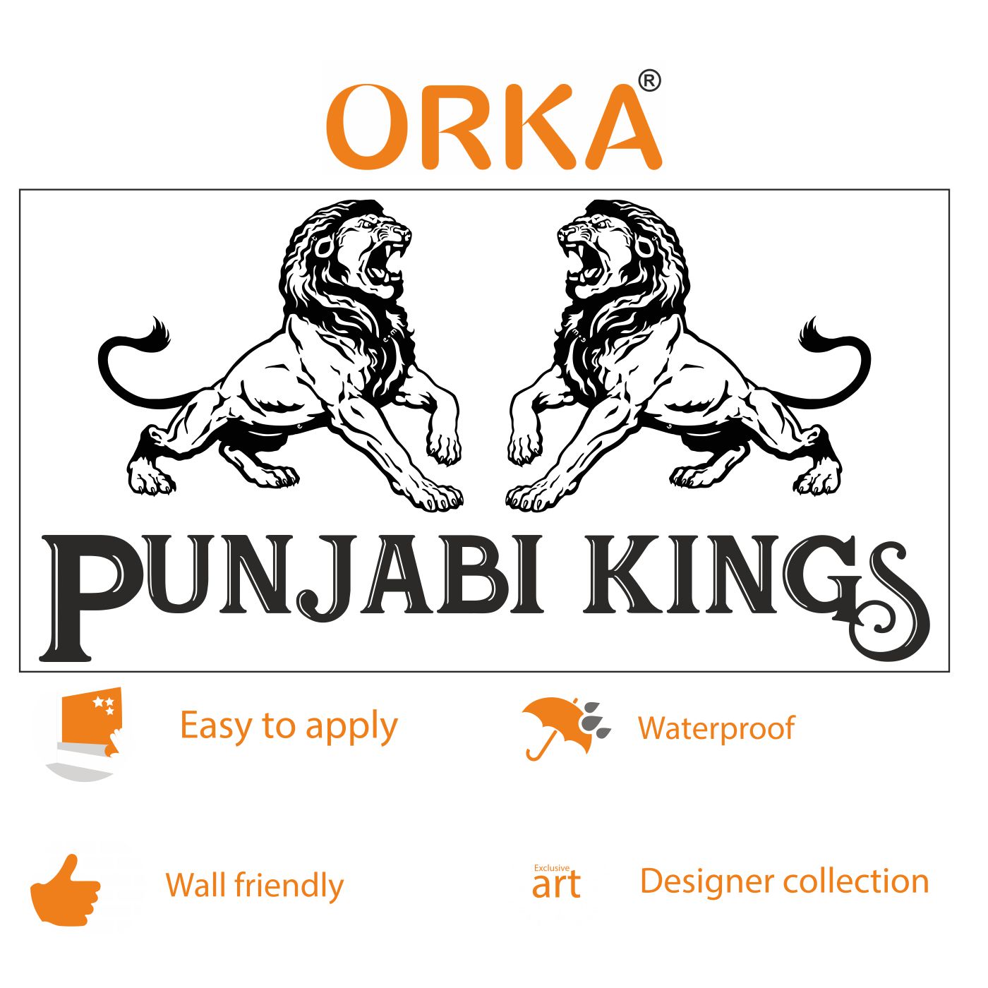 ORKA Punjabi Theme Wall Sticker  8  