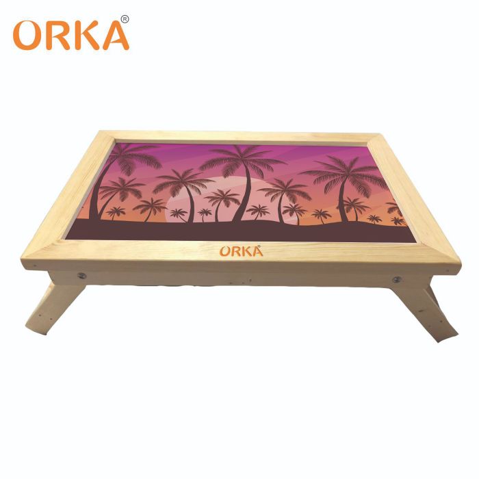ORKA Sunset Foldable Multi-Function Portable Laptop Table - Multicolor  