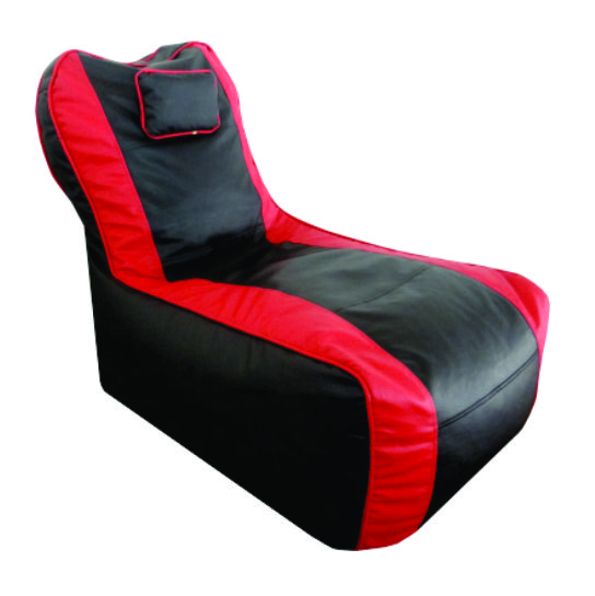 Orka Digital Printed Video Rocker Lounger With Headrest Standard Cover - Red And Black  