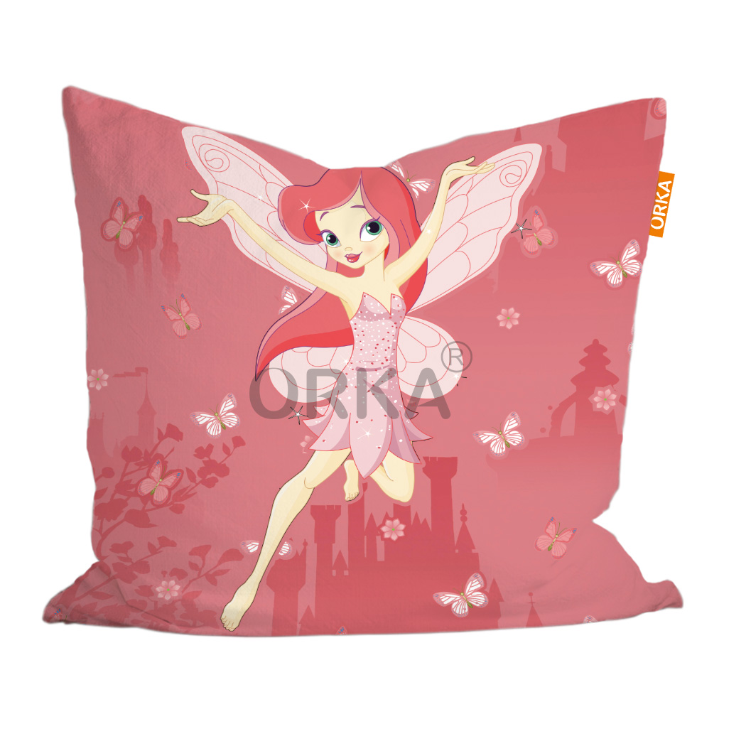 ORKA Kids Digital Printed Cushion   Fairy Theme  