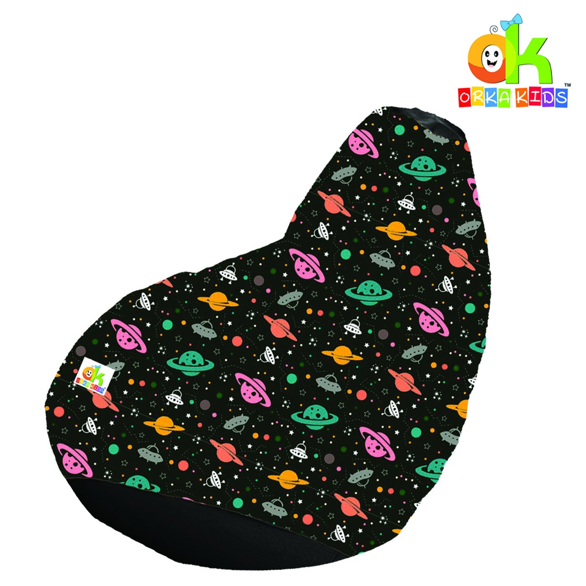 ORKA Kids Digital Printed32 Space Planet Bean Bag  