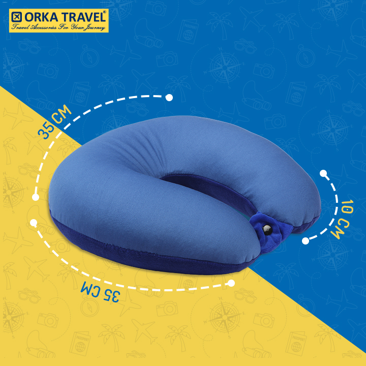 Orka Travel U Neck MicroBeads Classic Blue