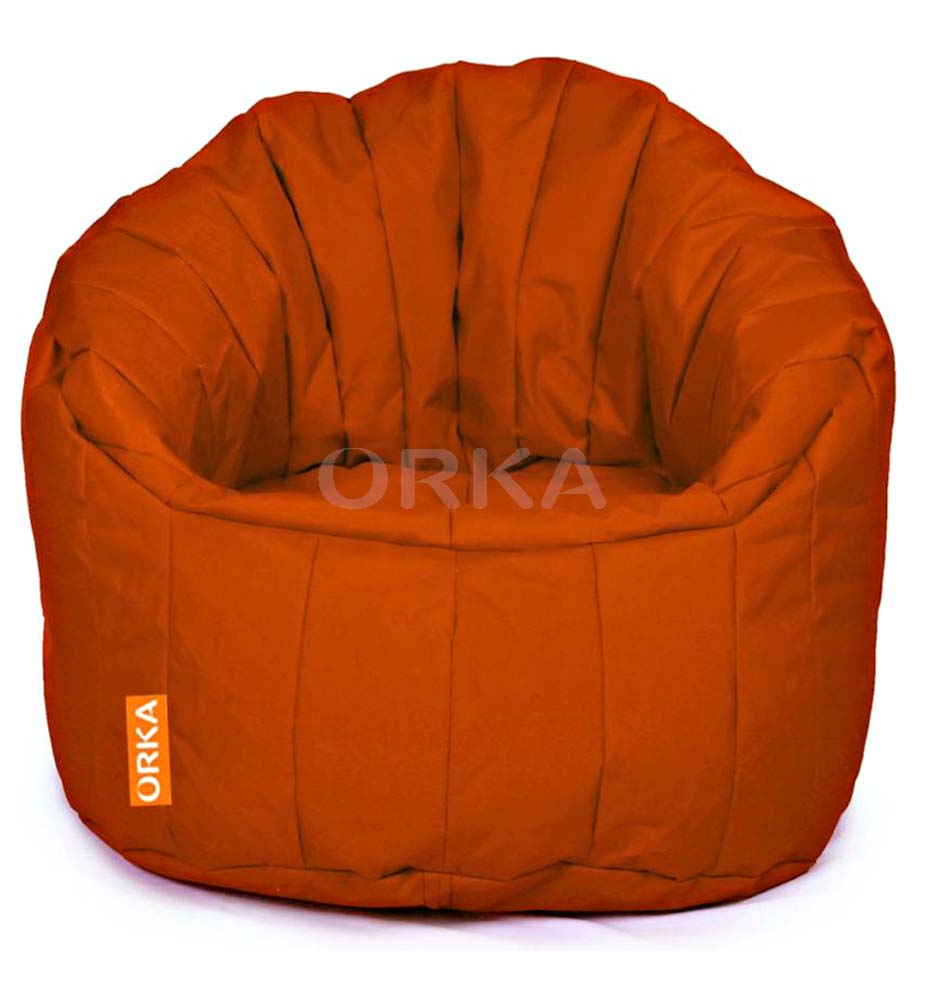 ORKA Big Boss Orange Bean Chair Sofa  
