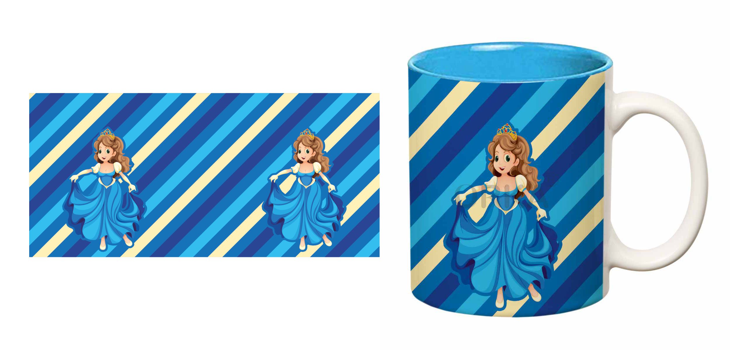 ORKA Coffee Mug Princess Theme 11 Oz 15  