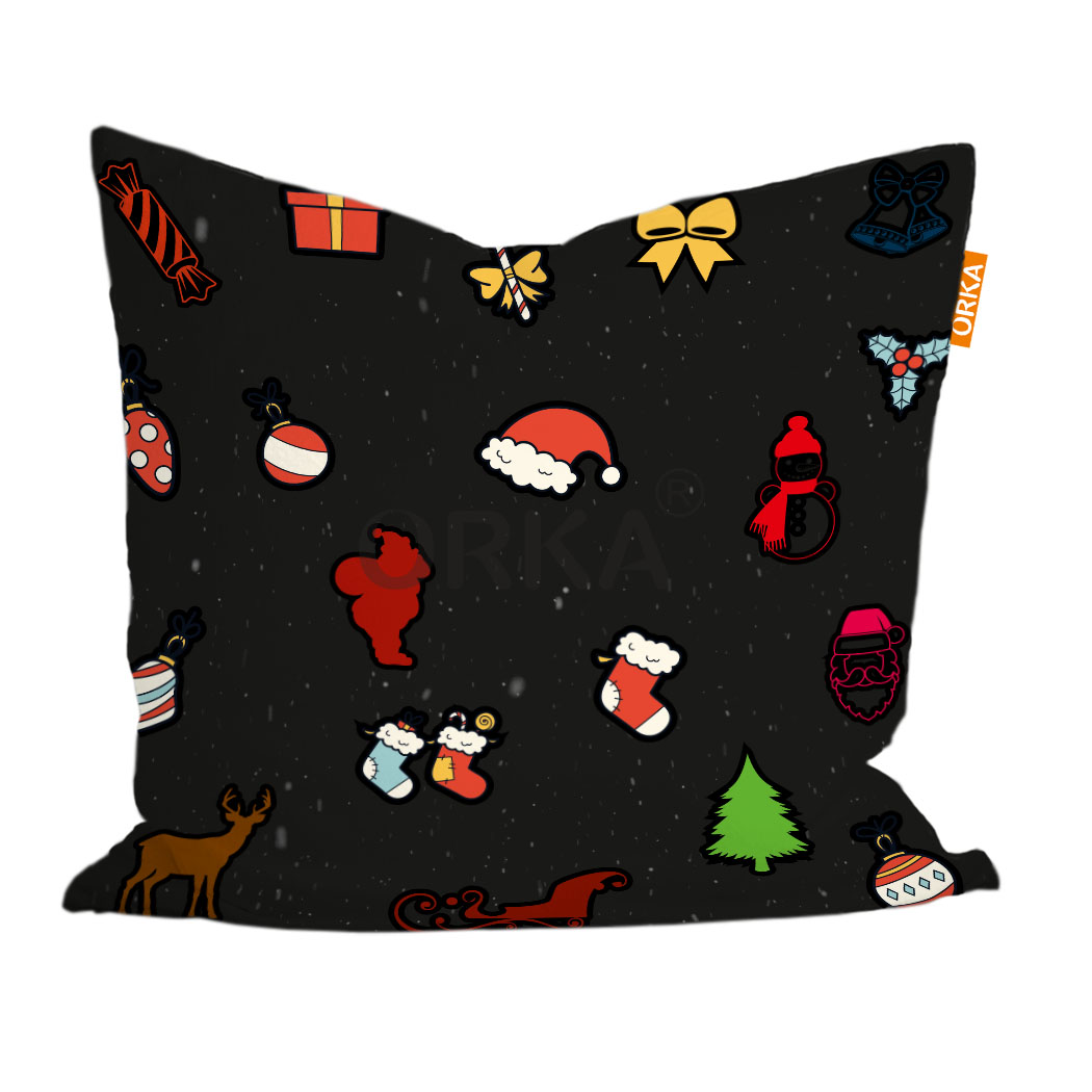 ORKA Digital Printed Christmas Cushion 22 16" X 16" Cover Only