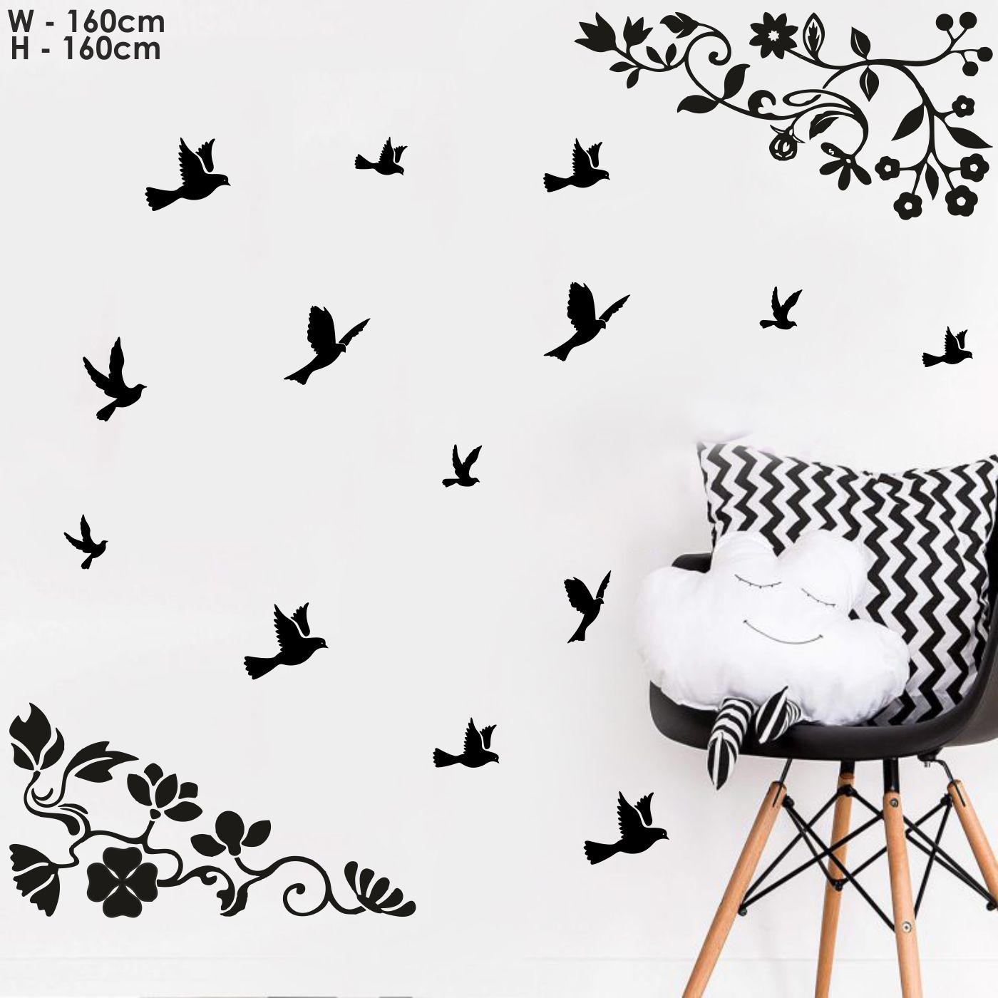 ORKA Butterfly Theme Wall Decal Sticker 9  