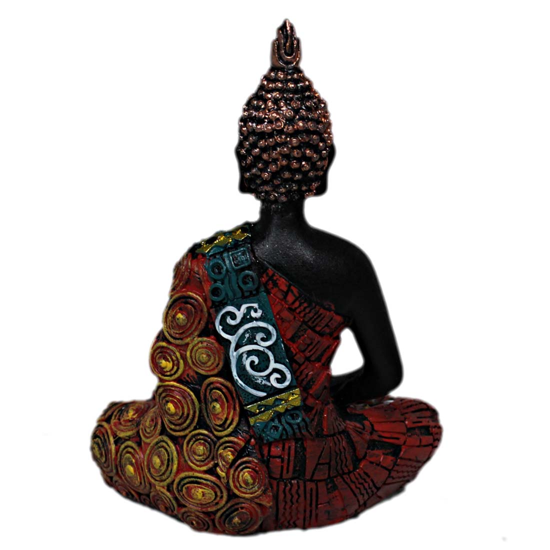 ORKA Colorful Buddha Decorative Figurine (Small) Red