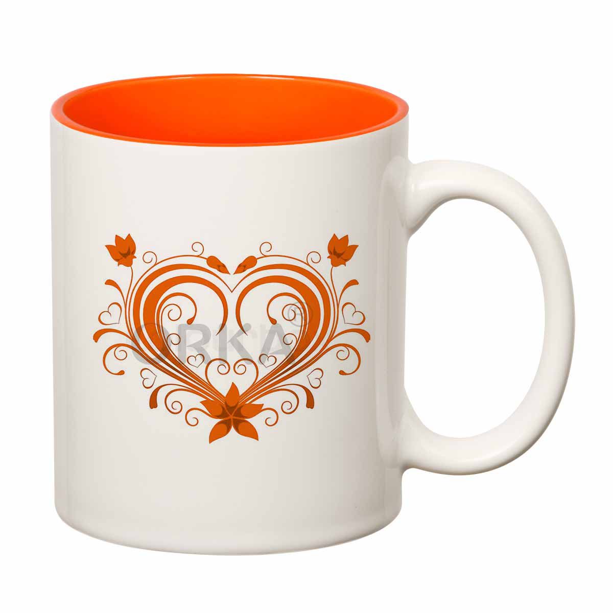 ORKA<sup>®</SUP> Design Heart Theme Coffee Mug   