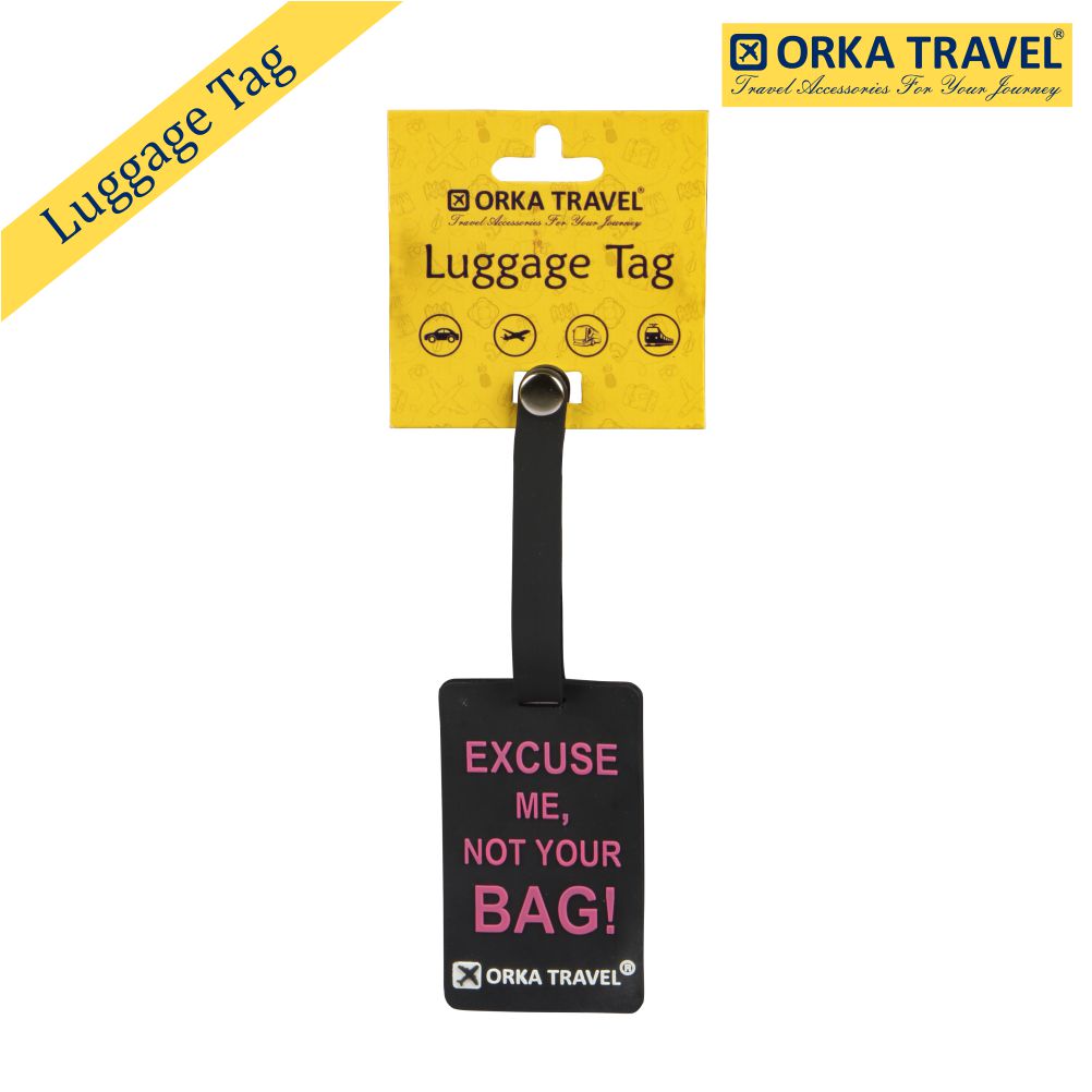 Orka Travel Luggage Tag Excuse Me  