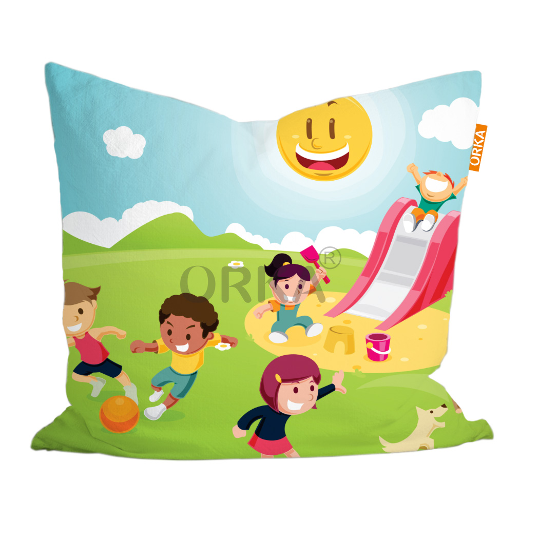 ORKA Kids Digital Printed Cushion Sunny Day Theme  
