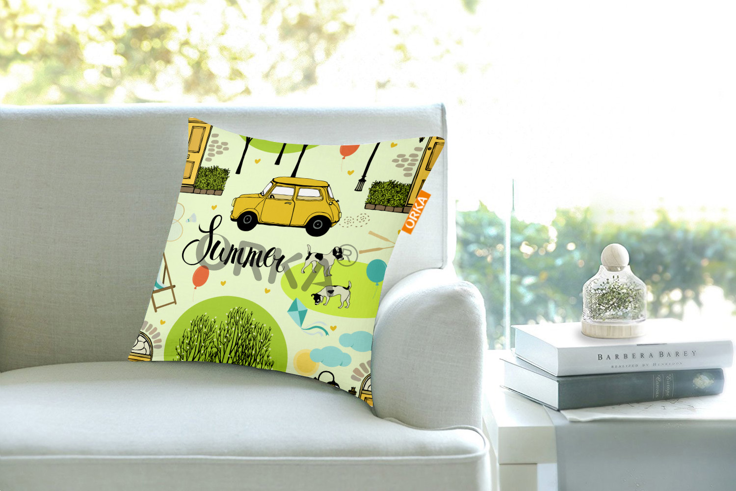 ORKA Digital Printed Cushion Summer Theme  
