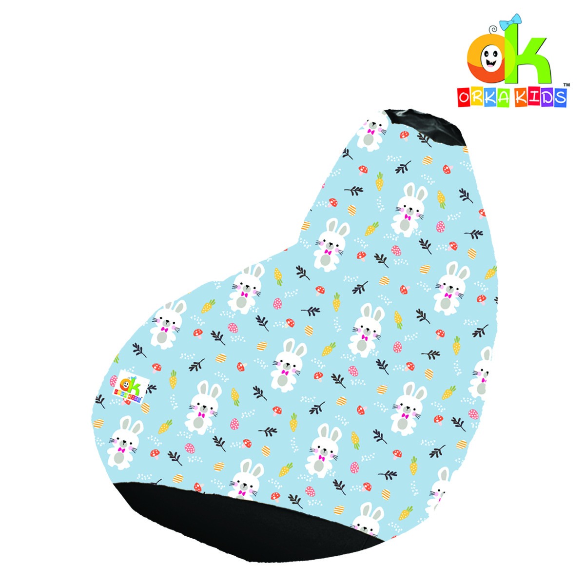 ORKA Kids Digital Printed86 Teddy Bear Multicolor Bean Bag              