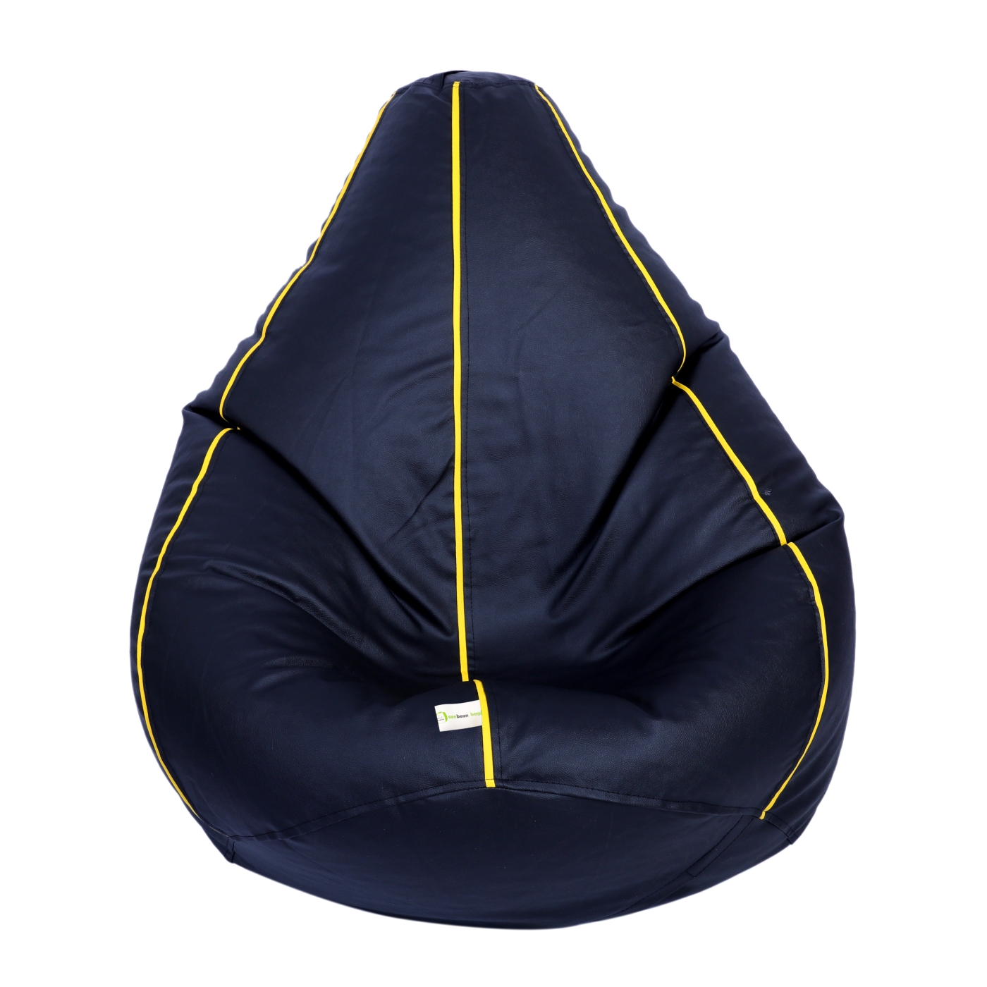 Can Bean Bags Classic Black With Yellow Color Piping  