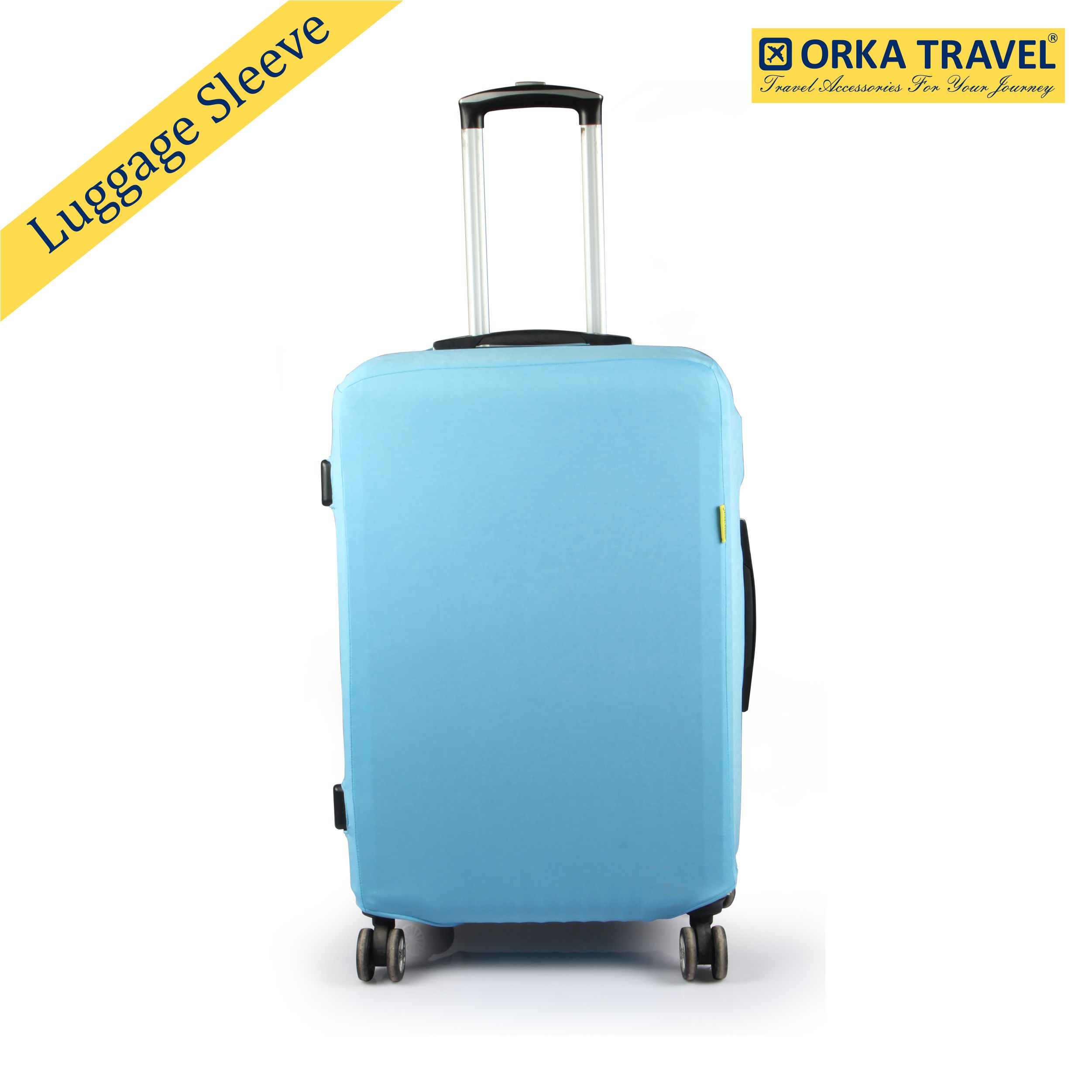 Orka Travel Luggage Cover Light Blue